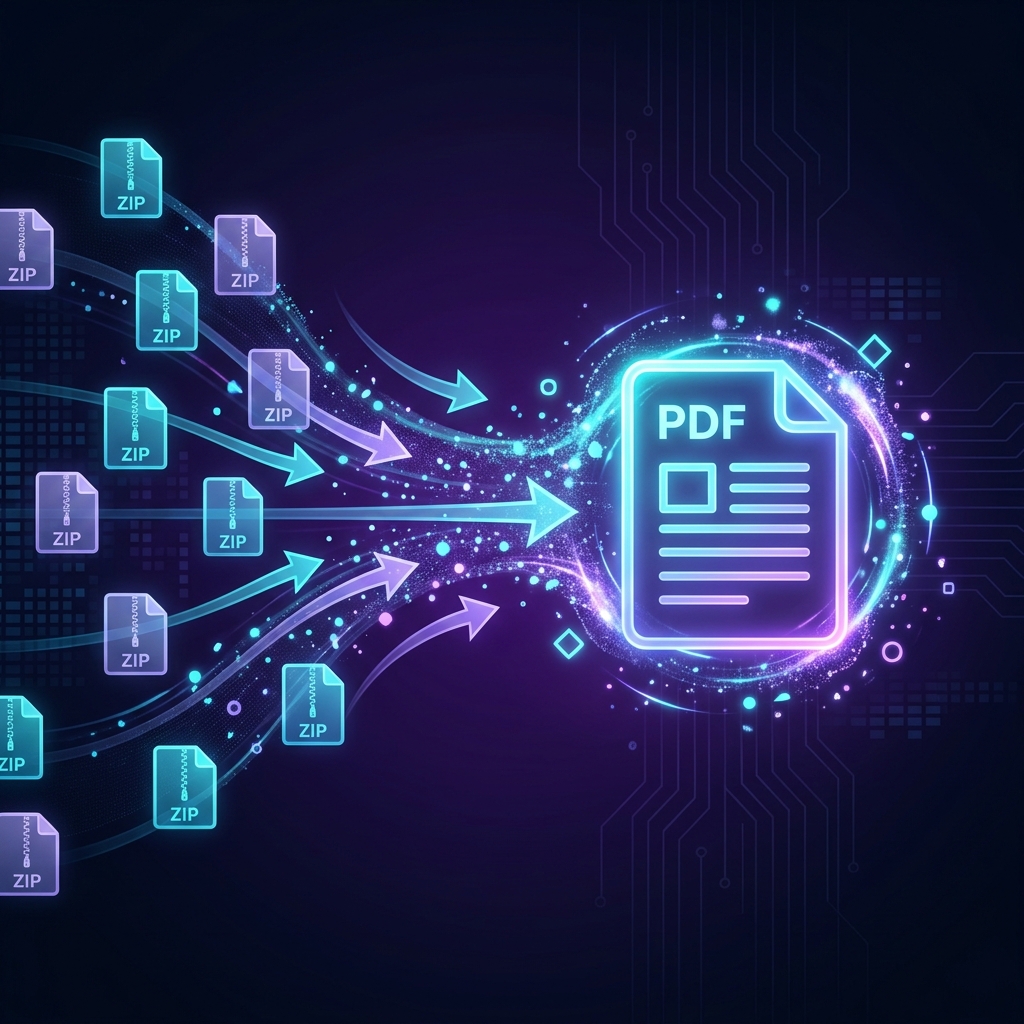 Merge ZIP to PDF — Combine ZIP Files into One PDF